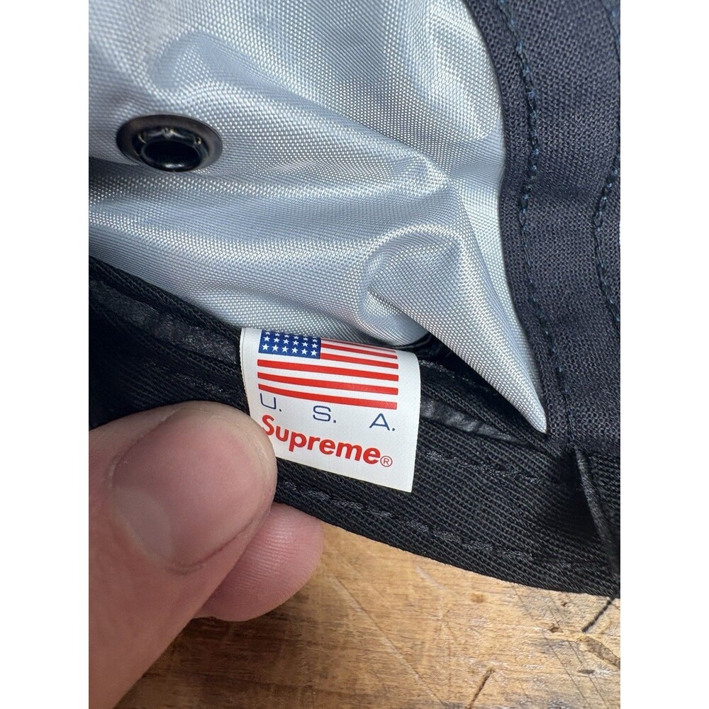 Supreme FW18 Reflective Teal Blue Camo Cap 5 Panel OSFM RARE Strapback USA - Picture 8 of 8